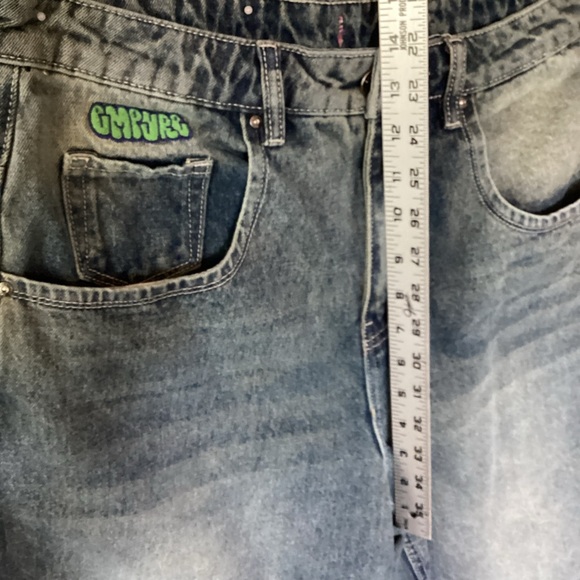 Vintage Empyre Cropped baggy jeans Wide leg 32 x 24 Y2K - Picture 6 of 15